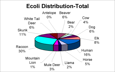 Chart: E. coli distribution-Total